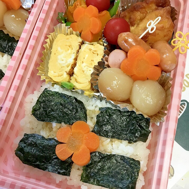 簡単！鰹節香る♬のり弁当